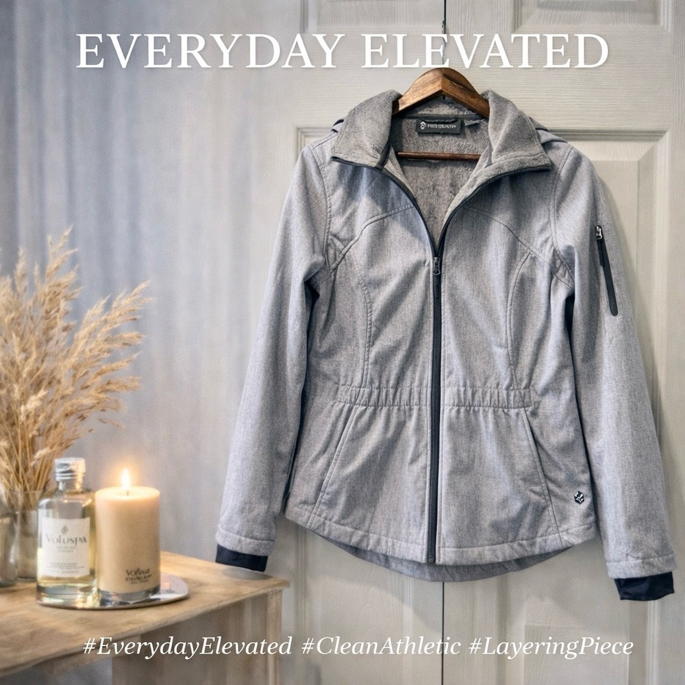 Free Country Fleece-Lined Softshell Jacket with Hood | Women’s Small (4–6)